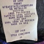 Vintage funky Clowncore button collar long sleeve abstract top size S Blue Photo 7