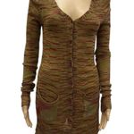 Yoki New York  Collection Beach Knit Tunic Length Acrylic Cardigan Womens Small Photo 0