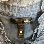 AQUA  Chambray Ruffle Dress Photo 2