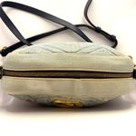 Gucci GG DENIM Marmont Camera Bag with floral embroidery and interior Photo 5