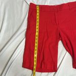Per Se 181  Bermuda Long Red Vacation Beach Shorts Size 8 Photo 3