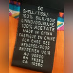 Diane Gilman multi-color lightweight 100% silk jacket, size 14 Photo 7