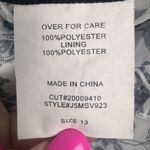 B. Smart  T Strap Sundress Size 13 Floral Mini Babydoll Ruffles Blue & White Photo 6