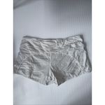 Lululemon  White Shorts Sz 12 Lined Zip‎ Back Pocket Photo 4
