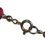 1980s Cherry Red Graduated Beaded Retro Vintage Necklace Red Photo 6