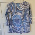 Gretchen Scott cover up pucci esque design modern pattern large women’s tunic Blue Photo 3