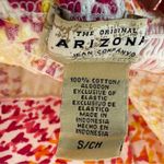 Arizona Jeans Arizona Jean Company Pattern Block Neck Tie Mini Dress Small Orange Photo 6