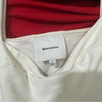 Reformation  Trish Knit Top White Size L Photo 5