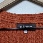 Eskandar O/S Burnt Orange Soft Merino Wool Textured 3/4‎ Cardigan Sweater Size undefined Photo 2