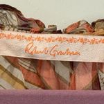 Robert Graham  Pink and Brown Silk Geometric Blouse Size Small Photo 1