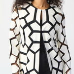 Joseph Ribkoff NEW !  Monochrome Geometric Blazer size S Photo 0
