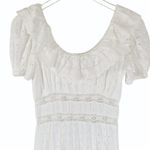 Love Shack Fancy $595  Stassie Eyelet Lace Maxi White Bridal Dress Size 2 Photo 6