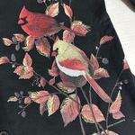 New with tags VTG Deadstock Artisans Inc. Black Cardinal Leaves Cardigan Sweater Size L Photo 9