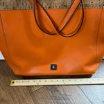 Ralph Lauren  Orange Hanway Leather Cork Shopper Tote Bag Photo 4