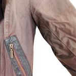 Barbour Women's Ordinance wax coated
Jacket in Brown shearling lining GUC Photo 5