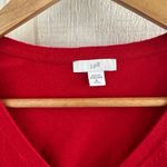 J. Jill Vibrant Red Knit Cotton Blend Tunic Shirt Size undefined Photo 1