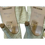 Bibi Anthropolgie Lou Pumps Heels Size 39/7 US Miho Natural‎ Womens Peep Toe Tan Photo 10