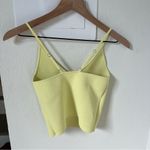 ALC Frank A.L.C. Ava Knit Sleeveless Tank Top Lemon Yellow Photo 3