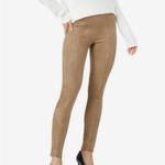 Spanx  Faux Suede leggings in taupe Size Medium Photo 2