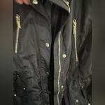 Michael Kors Black Utility Jacket with Gold Details Photo 1