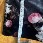 Black Halo Black Floral Velvet Knee Length Sheath Dress Size 0 Photo 6