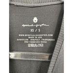 Spiritual Gangster  Shirt Womens XS/S Black Meditate Crop Tank Top Yoga Made USA Photo 1