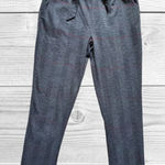 Love Tree Pants Women Large Gray Plaid Pull On Stretch Straight Leg Trouser Belt Photo 0