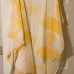 NWT yellow tie dye swim beach kimono, one size Size M Photo 0