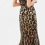 NWOT Manning Cartell Born Free Leopard Print Tie Waist Maxi Dress Size 0 Tan Photo 1