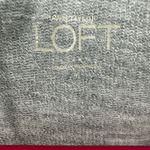 Loft Size Medium Sweater Gray Lacey Front Pullover Casual Cute Cottagecore Cozy Photo 3