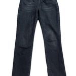 CAbi Straight Leg High Rise Dark Charcoal Wash Jeans Stretchy Size 6 Pockets Photo 0