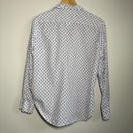 Frank & Eileen  Shirt Blouse Blue Pineapples Resort Lightweight Cotton‎ Size MED Photo 4