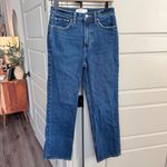 Abercrombie & Fitch High Rise Vintage Straight Jean in Dark Wash Photo 1