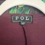 POL Duster Cardigan Sweater One Size Plus Size Long Embroidered Berry Purple Photo 2