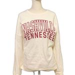 Aeropostale Ivory Nashville Tennessee Long Sleeve Pullover Crew Neck Sweater Photo 0