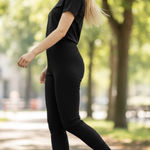 Style & Co Black pleated front leggings Photo 0