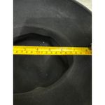 Cappelli Straworld Black Felt Cloche Hat With Velvet Band And Fabric Flower Photo 6