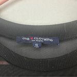 One Clothing  Mesh Embroidered Rose Top Size S Black Photo 3