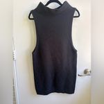 Free People  Black Funnel Neck Sleeveless‎ Sweater Tunic XS chic minimalist Photo 1