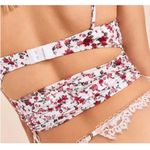 NWT VS For Love and Lemons Melrose pleated long line Bralette Bustier M floral White Size M Photo 3