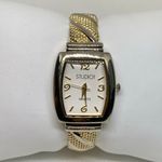 Studio gold tone women watch 24mm quartz analog cuff bracelet size 6.5” running Photo 0