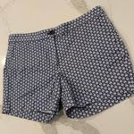 Brooks Brothers Red Fleece Flower Flat Front Chino Shorts Women's 8 Blue/White Photo 1