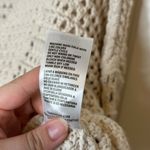 Francesca's Audrey Parks X Francesca’s Beige Elianna Crochet Lace Up Cropped Sweater Photo 10