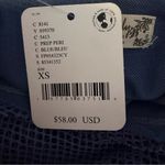 Free People  On My Way Mesh Bodysuit XS periwinkle NWT Long sleeve high neck Photo 10