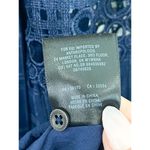 Anthropologie  Akemi + Kin Navy Plaid Kerchief Filigree Lace Midi Dress size 0 Photo 9