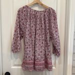 CHAPS  cotton paisley peasant blouse Photo 4