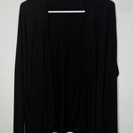Eileen Fisher Black Open Cardigan Sweater Large Photo 0