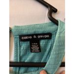 Cable & Gauge Tank Top Teal Large‎   Spaghetti Strap Photo 1