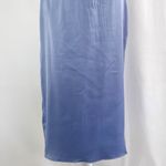 We Wore What New Cowl Neck Satin Slip Midi Dress Slate Blue Size 2 Photo 7