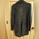 Eddie Bauer Open Front Two Tone Blue Knit Cardigan Sweater Size XL Photo 8